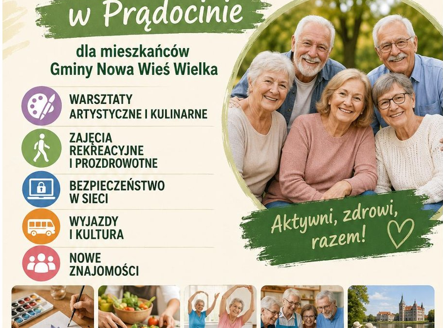 Rekrutacja do Klubu Seniora w Prądocinie – gmina Nowa Wieś Wielka
