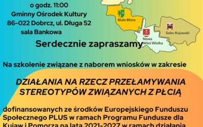 SZKOLENIE – DZIAŁANIA NA RZECZ PRZEŁAMYWANIA STEREOTYPÓW ZWIĄZANYCH Z PŁCIĄ